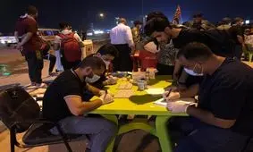 به صورت تصادفی از زائرین اربعین تست کرونا گرفته می‌شود