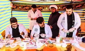 حضور اعضای جمعیت ندای صلح در کربلایی معلی جهت خدمت به عاشقان حسینی