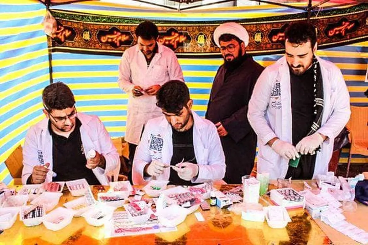 حضور اعضای جمعیت ندای صلح در کربلایی معلی جهت خدمت به عاشقان حسینی