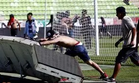 درگیری در لیگ فوتبال آذربایجان شرقی با ۷ زخمی/ یکی از بازیکنان بینایی خود را از دست داد