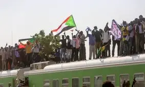 تظاهراتِ قطاری در سودان/ عکس