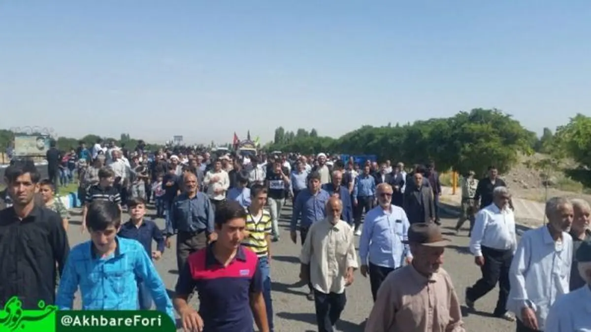 استقبال از شهدای گمنام در شهرستان مشگین‌شهر اردبیل
