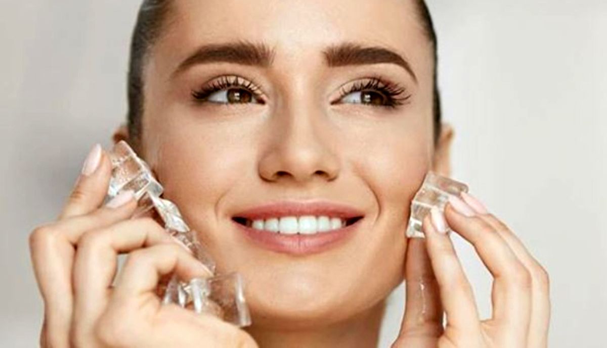 فواید استفاده از یخ برای پوست