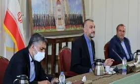 نشست اعضای شورای راهبردی و شورای فرماندهی مرکز مقاومت بسیج وزارت خارجه با امیرعبداللهیان