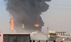 علت آتش سوزی در گمرک دوغارون؛ حریق یک تانکر سوخت باعث ایجاد آتش سوزی شد