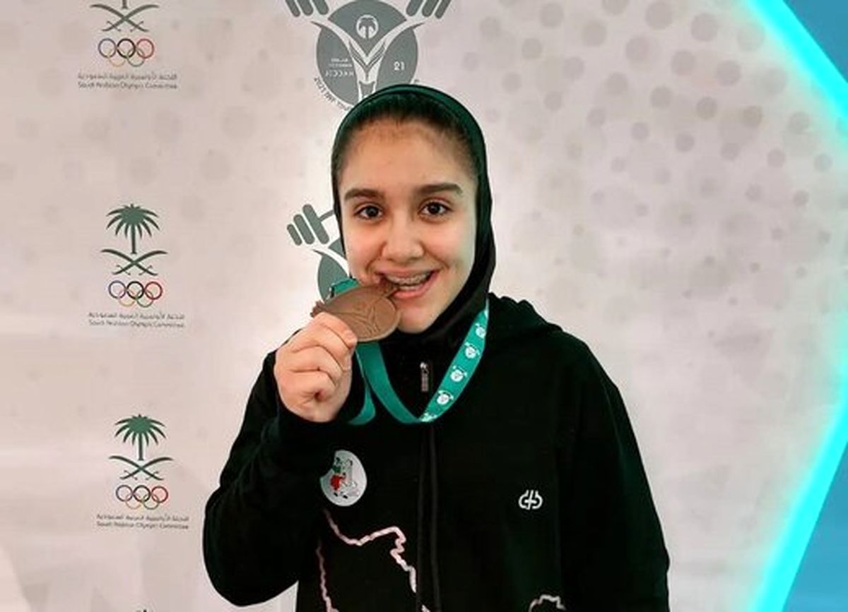 کار زیبای دختر ۱۵ ساله ایرانی که مدال جهانی گرفت/ عکس