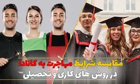 مقایسه شرایط مهاجرت به کانادا در روش های کاری و تحصیلی