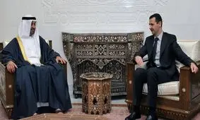 بشار اسد با ولی‌عهد ابوظبی تلفنی گفت‌و‌گو کرد