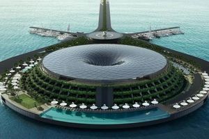 قطری ها و یک جاذبه جذاب گردشگری جدید/ هتل شناور گردان دوستدار محیط زیست