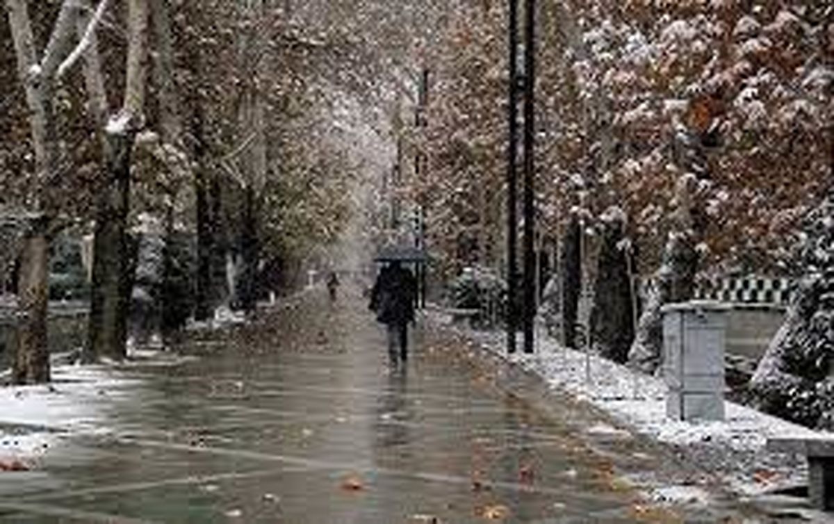 بارش برف و باران در ارتفاعات تهران
