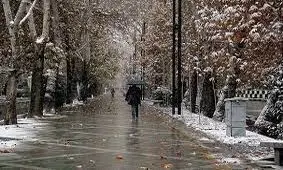 بارش برف و باران در ارتفاعات تهران