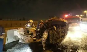 تصادف مرگبار خودروها در نوشهر