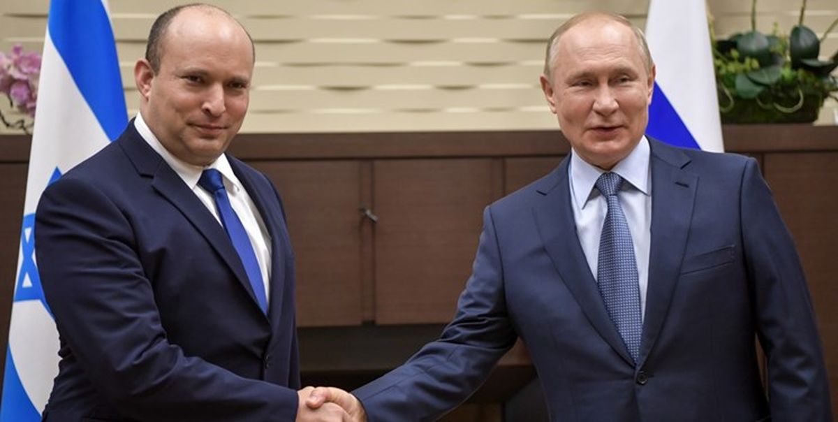 نخست‌وزیر رژیم صهیونیستی در دیدار با پوتین: درباره توقف فعالیت هسته‌ای ایران صحبت می‌کنم