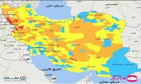 شمار شهرهای قرمز و نارنجی در کشور افزوده شد؛ ۲۲ شهر در وضعیت قرمز