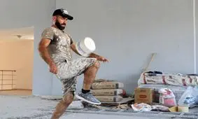 تکنیک نقاش ترک در زدن روپایی با قوطی رنگ/ ویدئو