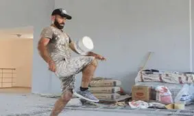تکنیک نقاش ترک در زدن روپایی با قوطی رنگ/ ویدئو