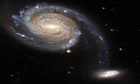 جدال ۲ کهکشان در فضا