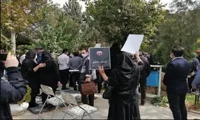 پیکر هوشنگ چالنگی با نوای کرنا به خاک سپرده شد