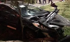 واژگونی مرگبار موتورسیکلت در بزرگراه فتح