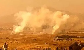 حمله هوایی رژیم صهیونیستی به حومه دمشق/ عکس