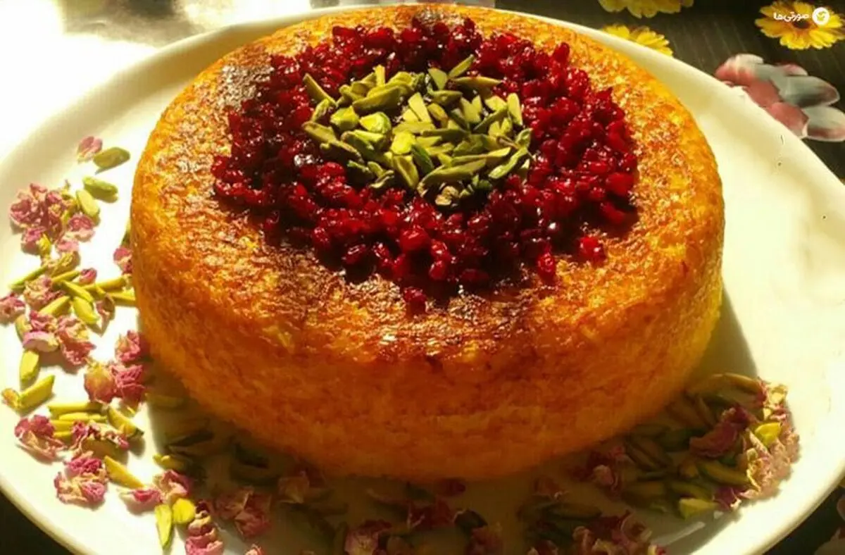 ته‌ چین گوشت و سبزیجات