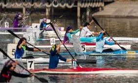 مسابقات قهرمانی قایقرانی آب‌های آرام کشور در بخش زنان/ عکس