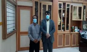 تشکر و قدردانی خانواده شهید مطور عبادی از فرماندار هندیجان