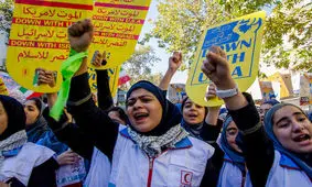 مراسم ۱۳ آبان در تهران/ ویدئو