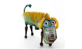 آثار هنری از جنس زباله‌های غیرقابل بازیافت / عکس