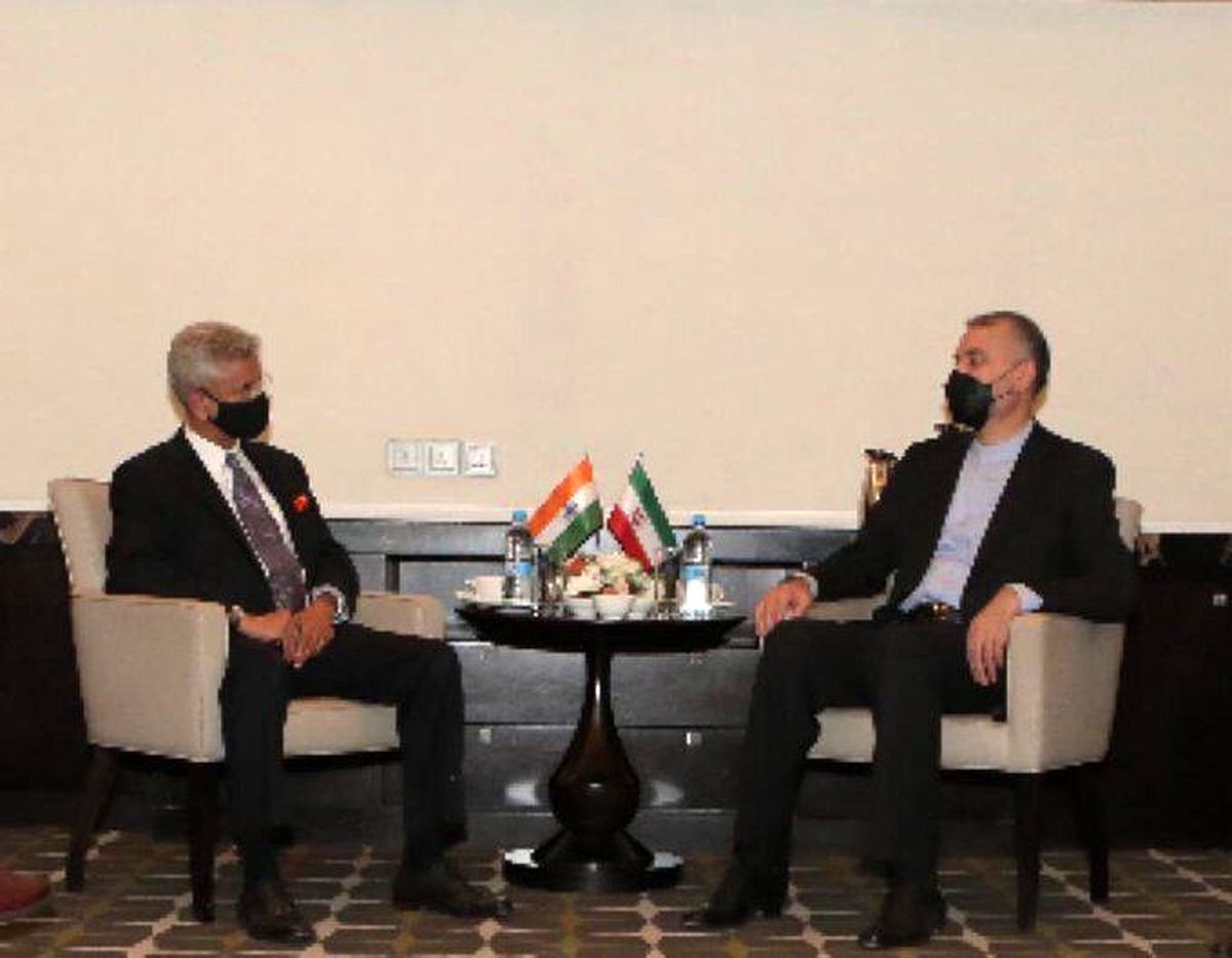 دیدار امیرعبداللهیان با وزیر خارجه هند در حاشیه اجلاس شانگهای