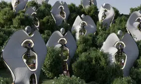 ساخت نخستین خانه‌های دارای اسکلت بیرونی فولادی چاپ ۳ بعدی و بدون پله!