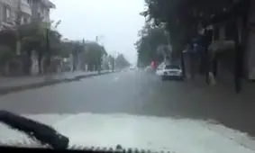 ابگرفتگی معابر در لنگرود