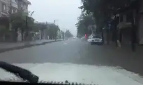 ابگرفتگی معابر در لنگرود