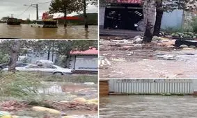 تصاویری از سیل امروز گیلان