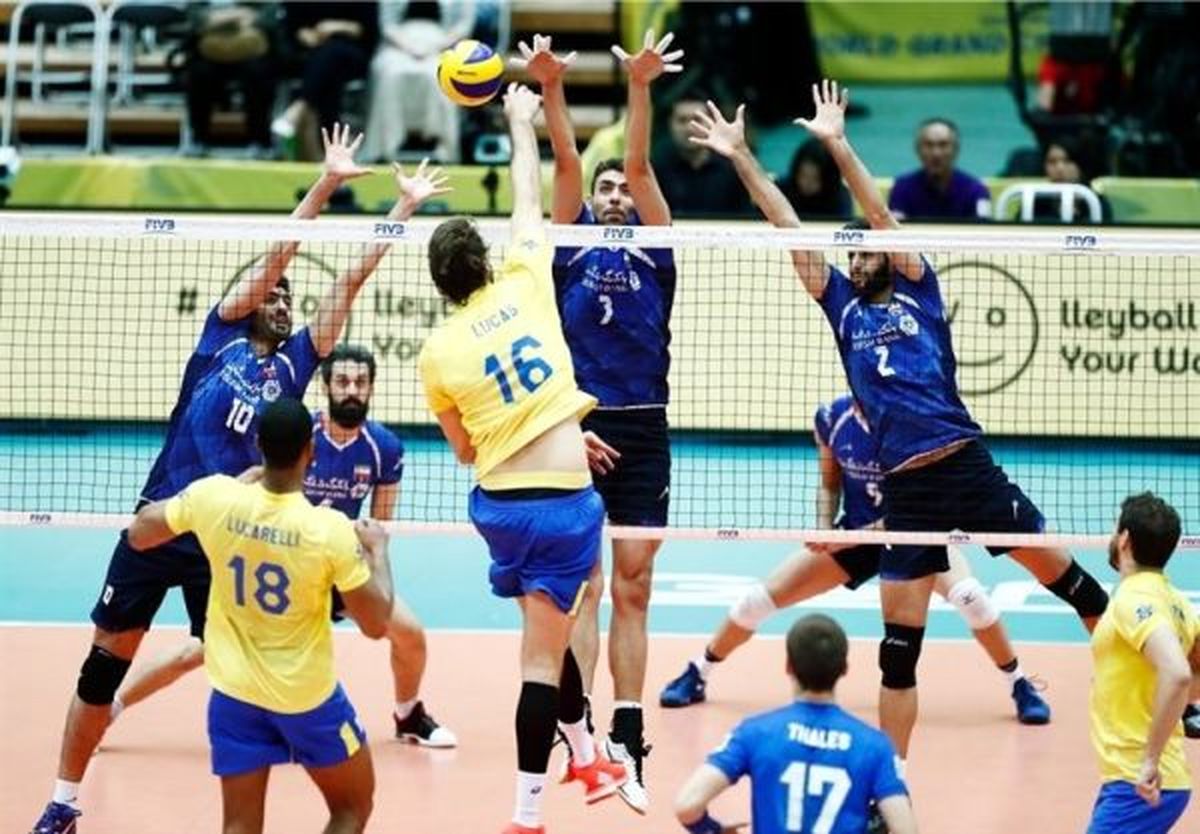 برزیل 3 - ایران صفر/ زور بلند قامتان ایران به قهرمان المپیک نرسید