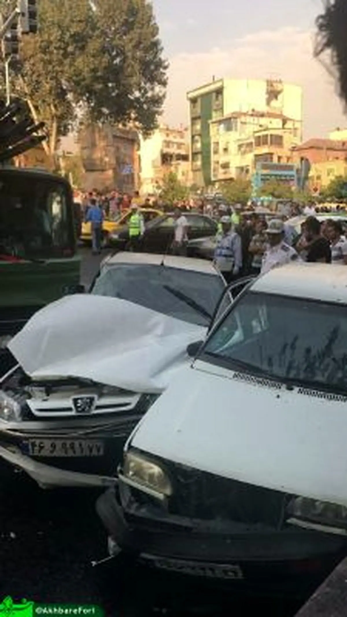 تصادف و ترافیک شدید در تجریش