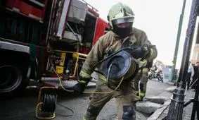 مجتمع تجاری کوروش تهران دچار حریق شد