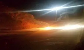 انفجار پراید با سرنشینانش در اتوبان تبریز