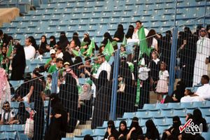 تصاویری از حضور بانوان عربستانی در استادیوم