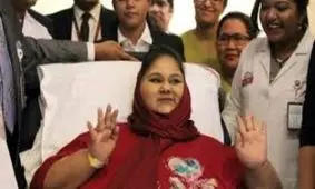 سنگین‌ترین زن جهان درگذشت + عکس