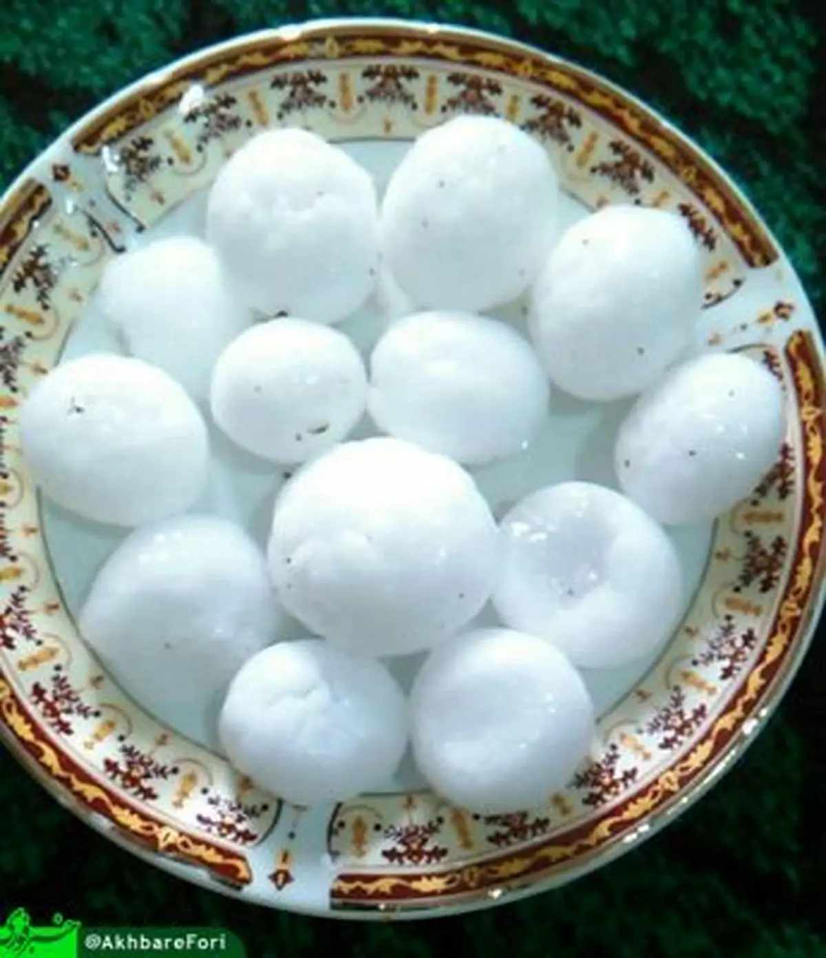 بارش تگرگ به اندازه گردو در اهر