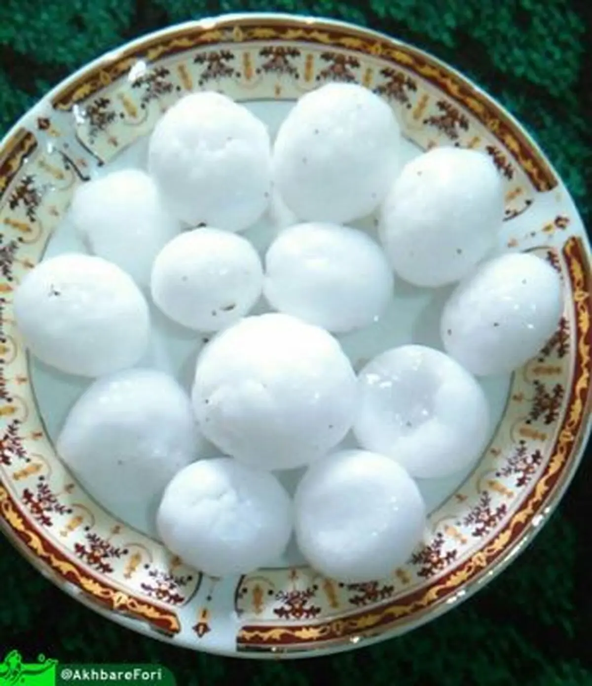 بارش تگرگ به اندازه گردو در اهر