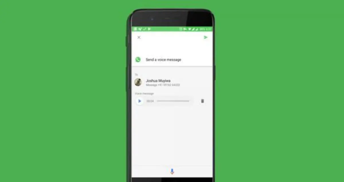 بدون بازکردن واتس اپ پیام صوتی ارسال کنید