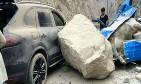 جزییات تازه از ریزش کوه در جاده هراز