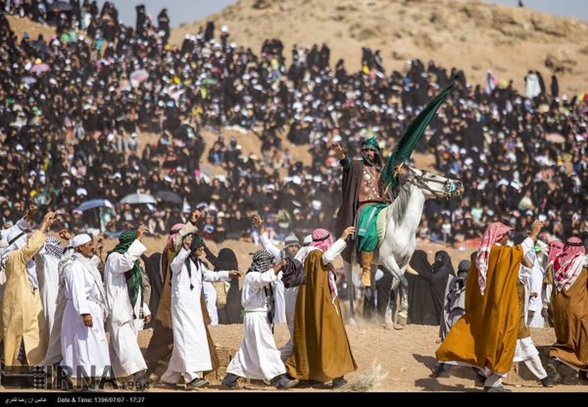 بزرگترین تعزیه میدانی در روستای صحرارود شهرستان فسا + عکس