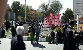 مخدوش شدن نام امام حسین (ع) در یکی از میدان های ارومیه
