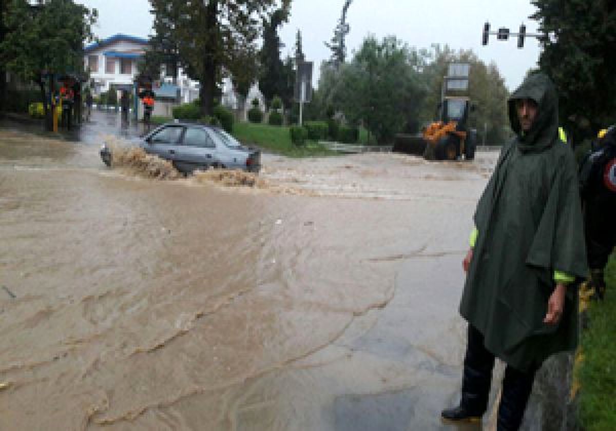 باران رامسر را تعطیل کرد