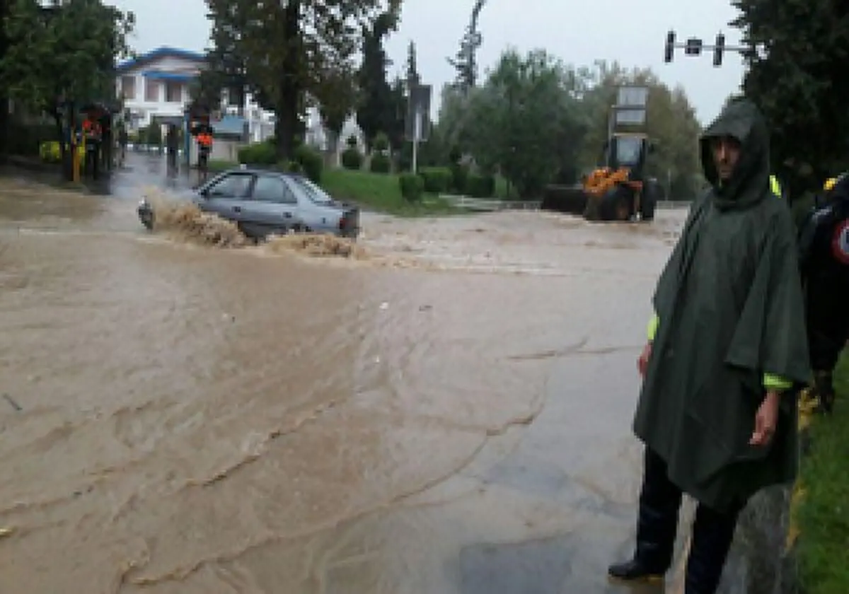 باران رامسر را تعطیل کرد
