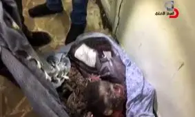 فیلم/ باقیمانده جسد کودکی که امروز در دمشق منفجر شد(۱۸+)