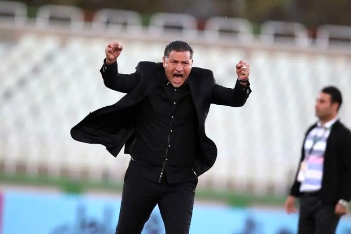 شادی خاص علی دایی بعد از گلزنی تیمش مقابل سپیدرود+عکس